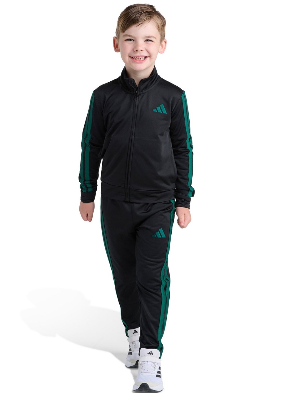 Adidas Boys 2-Piece Long Sleeve Track Jacket and Pants Set